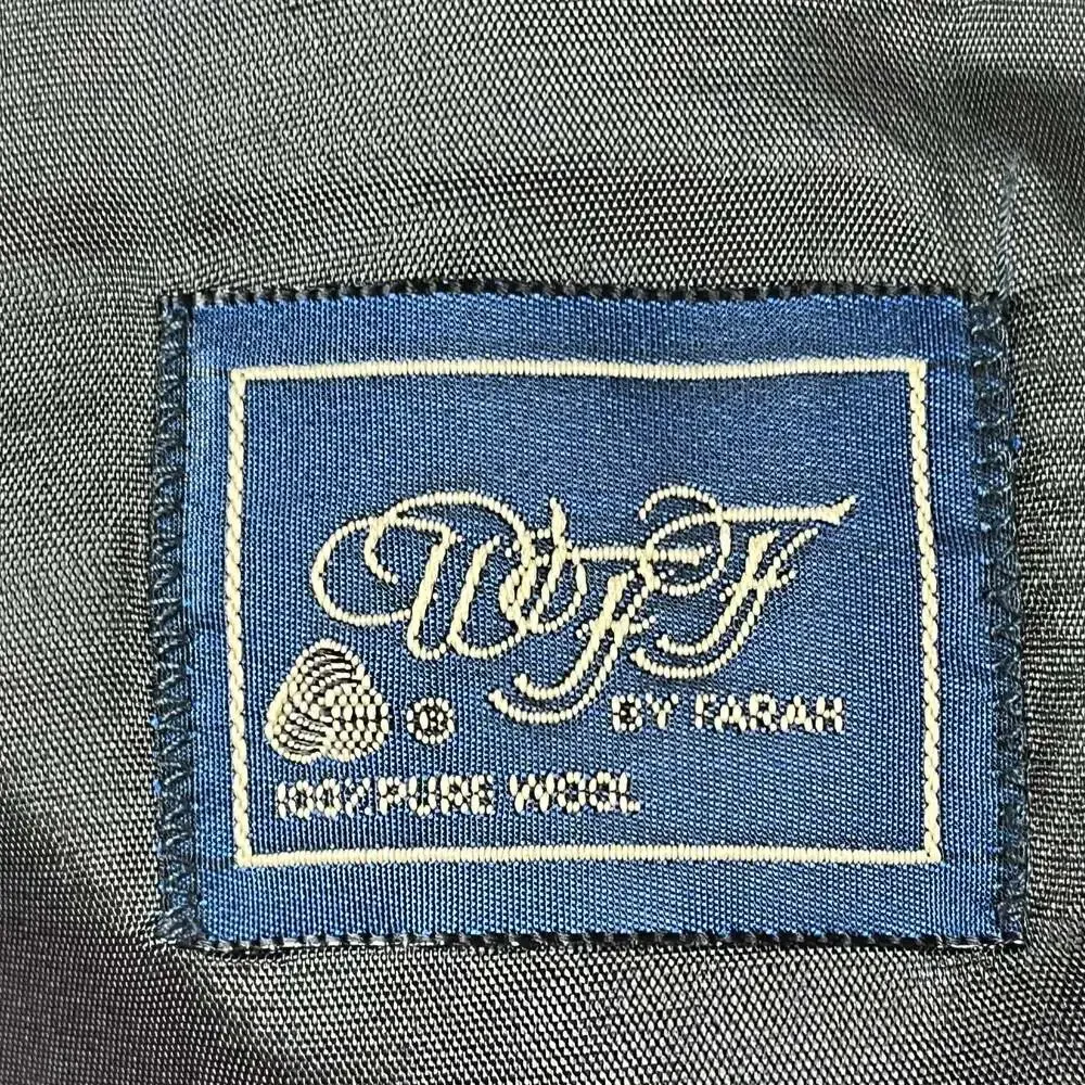 Farah WFT 100% Wool Tweed Blazer Gray‎ Herringbone Sport Coat Men's 42R